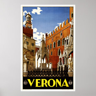 Verona Italien - Vintage Reise-Plakate Poster