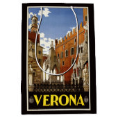 Verona Italien Vintage Reisetaschen Mittlere Geschenktüte (Vorderseite)