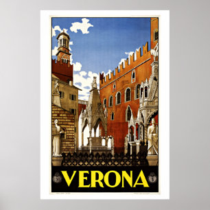 Verona Italien Vintage Travel Poster