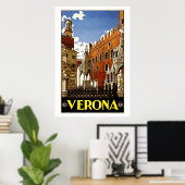 Verona Italien Vintage Travel Poster (Heimbüro)