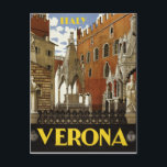 VERONA ITALY VINTAGE REISE POSTCARD POSTKARTE<br><div class="desc">Farbenfrohe Vintage Travel Postcard Verona,  Italien. Es ist die perfekte Postkarte für Reisende und Postkarten Sammler gleichermaßen.</div>