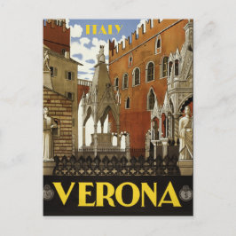 VERONA ITALY VINTAGE REISE POSTCARD POSTKARTE