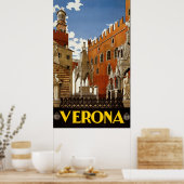 Verona Italy Vintage Travel Poster (Küche)