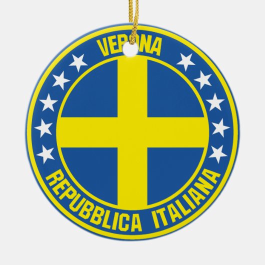 Verona Keramik Ornament (Vorne)