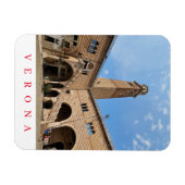 Verona Lamberti Tower View Kühlschrankmagnet Magnet (Horizontal)