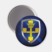 Verona Mettalic Emblem Magnet (Vorderseite/Rückseite)