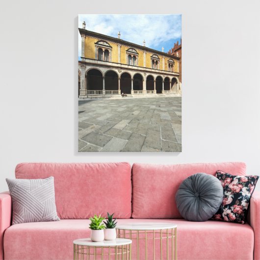 Verona Piazza Dante Ansicht Leinwand (Insitu (Wohnzimmer))