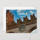 Verona, Portoni della Bra gateway, Italien Postkarte (Vorne/Hinten)