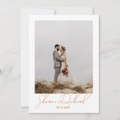 Verona Sonnenuntergang Kalligraphie-Hochzeit Einladung (Rückseite)