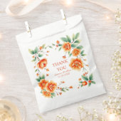 Verona Sonnenuntergang Orangenrahmen Hochzeit Dank Geschenktütchen (Ausgeschnitten)