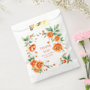 Verona Sonnenuntergang Orangenrahmen Hochzeit Dank Geschenktütchen