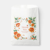 Verona Sonnenuntergang Orangenrahmen Hochzeit Dank Geschenktütchen (Vorderseite)