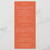 Verona-Sonnenuntergangs-Hochzeitsprogramm Programm (Rückseite)