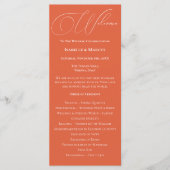 Verona-Sonnenuntergangs-Hochzeitsprogramm Programm (Vorderseite)