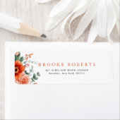 Verona Sunset Bright Orange Moderne Blumenhochzeit (Insitu)