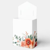 Verona Sunset Bright Orange Moderne Blumenhochzeit Geschenkschachtel (Geöffnet)