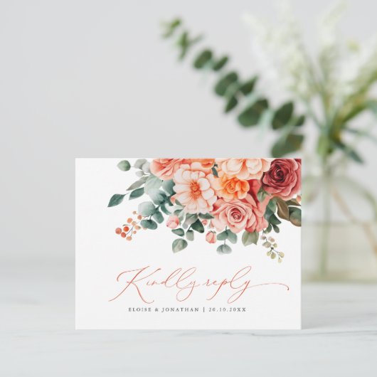 Verona Sunset Bright Orange Moderne UAWG Postkarte (Stehend Vorderseite)