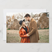 Verona Sunset Bright Orange Modernes Foto QR Code Save The Date (Rückseite)