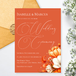 Verona Sunset Floral Wedding Einladung