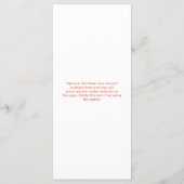 Verona Sunset Orange Floral Formal Hochzeitsfeier Menükarte (Rückseite)