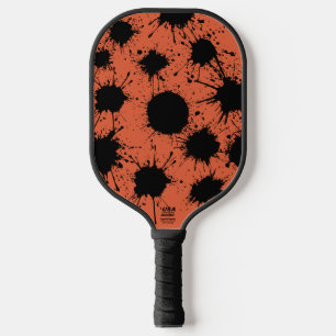 Verona Sunset Orange mit schwarzem Spritzer und Li Pickleball Schläger