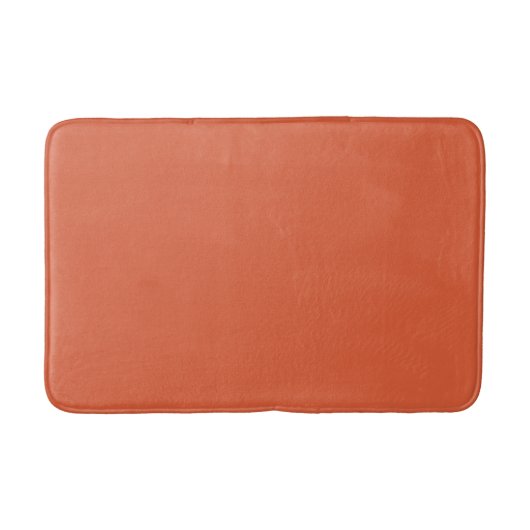 Verona Sunset Orange Solid Color Badematte (Vorderseite)