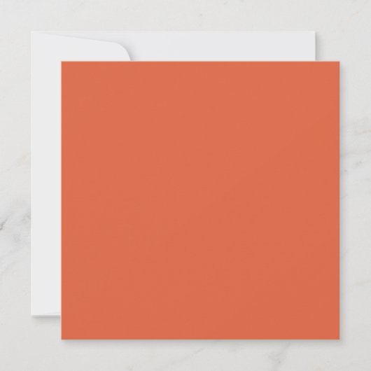 Verona Sunset Orange Solid Color Karte (Vorderseite)