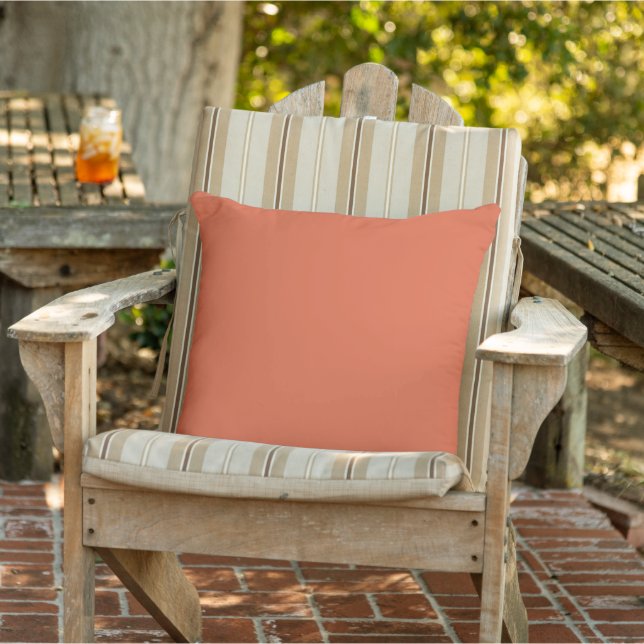 Verona Sunset Orange Solid Color Kissen (Stuhl )