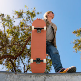 Verona Sunset Orange Solid Color Skateboard