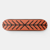 Verona Sunset Orange Solid Color Skateboard (Horizontal)