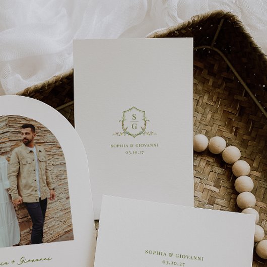 VERONA Sunset Orange Wedding Details Card Einladung