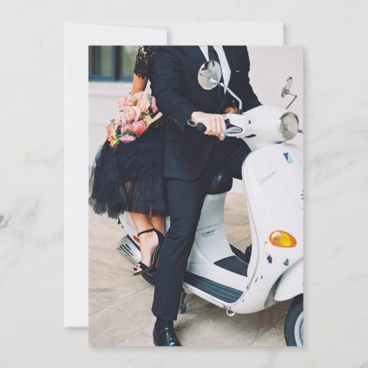 Verona Sunset Wedding Save The Date (Rückseite)