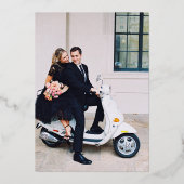 Verona Sunset Wedding Save the Date Folieneinladung (Rückseite)