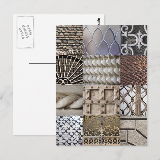 Verona Texture Postcard Postkarte (Vorne/Hinten)