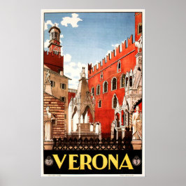 VERONA Veneto ITALIEN Vintag Italienische Reise Poster