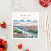 Verona Wedding Italy Foto Cocktail Napkins Serviette (Beispiel)