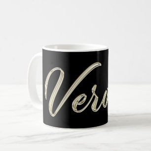 Verona white gold Handwriting Tasse Kaffeetasse