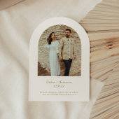 VERONA Wildblume Arch Frame Foto Hochzeit Einladung