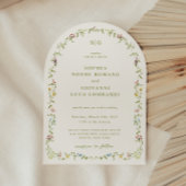 VERONA Wildblume Arch Frame Wedding Einladung
