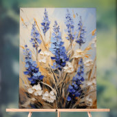 Veronica - Impasto Floral Acrylschild (Neutral)