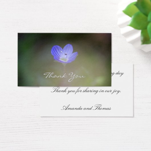 Veronica Makro danke Karte (Schreibtisch)