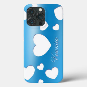 Veronica - Niedlich Hearts - romantisch blaues iPh Case-Mate iPhone Hülle