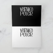 Veronica & Peter white Card Karte (Innenseite)