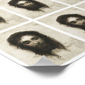 Veronica Veil Shroud Jesus Face Crown Thorns Multi Poster (Ecke)