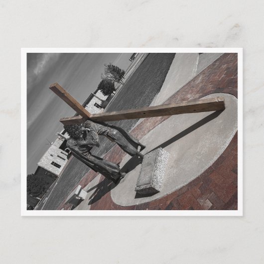 Veronica wischt das Gesicht Jesu ab Postkarte (Vorderseite)