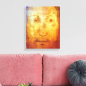 VERONICAS SCHEIBE DAS GESICHERTE GESICHT JESUS. LEINWANDDRUCK (Insitu (Wohnzimmer))
