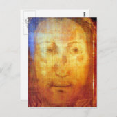 VERONICAS SCHEIBE DAS GESICHERTE GESICHT JESUS. POSTKARTE (Vorne/Hinten)