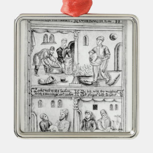 Verordnung der Bäcker von York, 1595-96 Silbernes Ornament