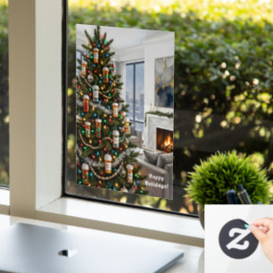 Verordnung Flaschen Baum Medizinischer Urlaub Fensteraufkleber