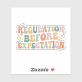 Verordnung vor Erwartung Aufkleber (Blatt)